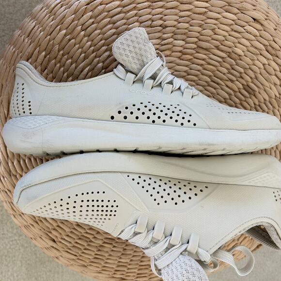 Crocs LiteRide Pacer Women's Size 9 Casual Comfort Sneaker Shoes Stucco Color - Picture 8 of 13